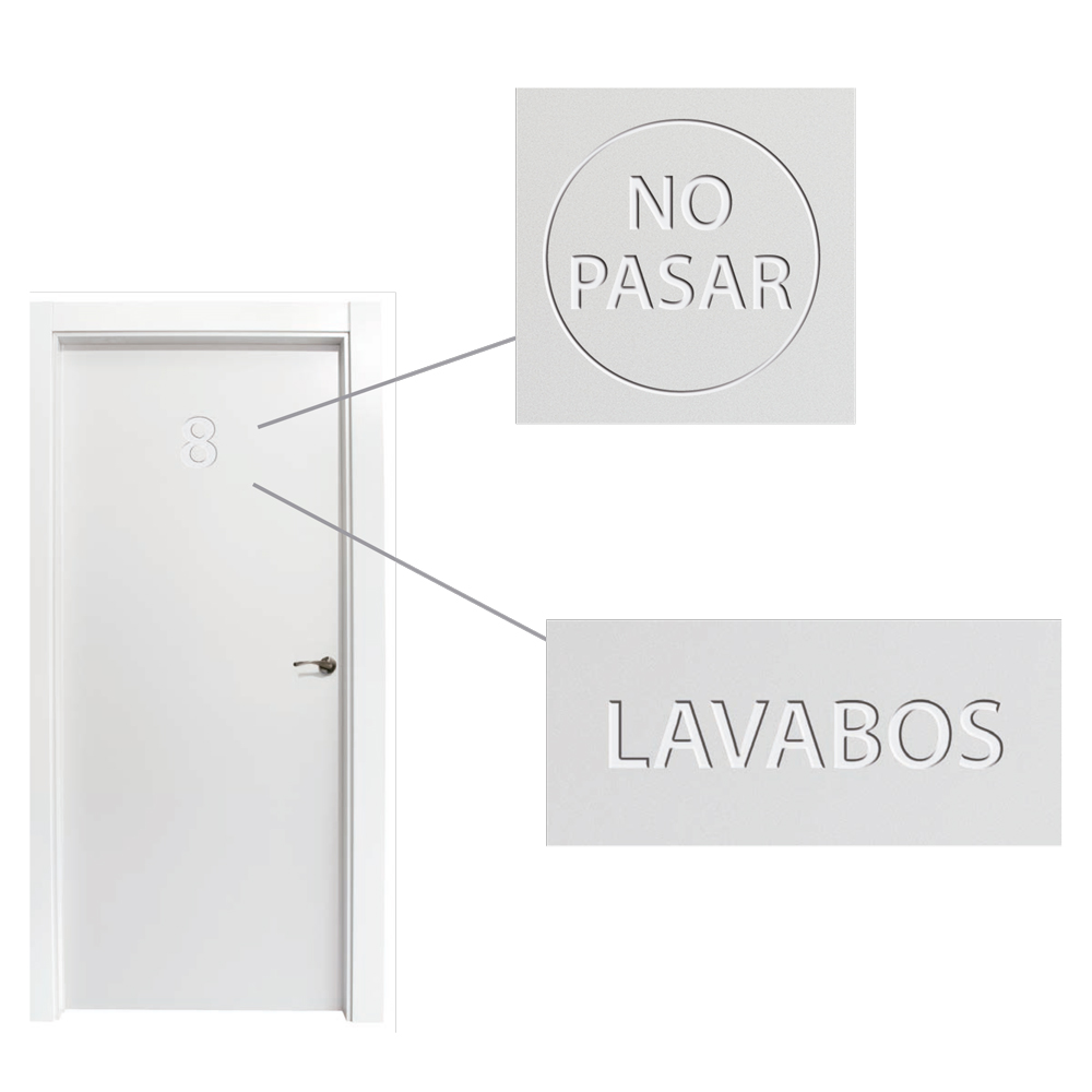 personalización por fresado de puertas económicas