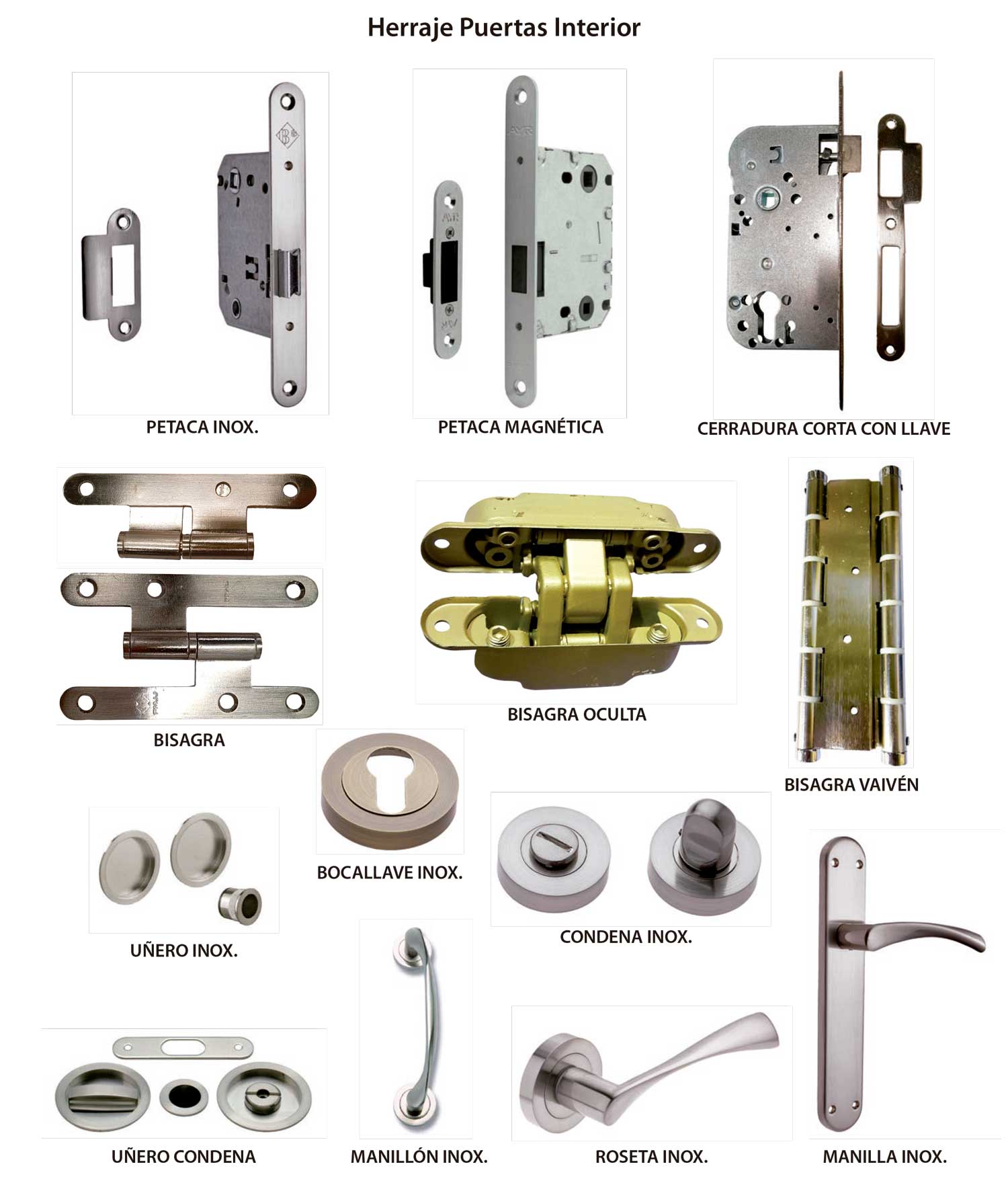 herrajes para puertas