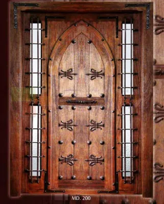 puerta exterior estilo andaluz con fijos