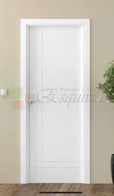 Rayada Maciza Lacada en Blanco Modelo R2L