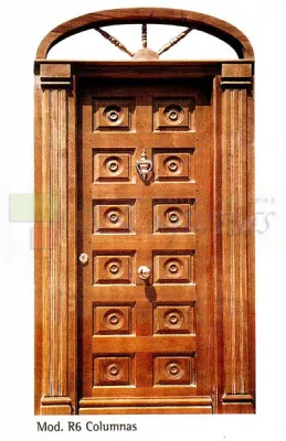puerta exterior 2 columnas y montante