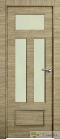 puerta económica Siena Castaño Cristal V3 sin junquillo