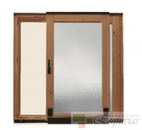 ventana de madera oxciloparalela