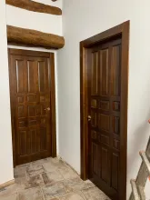 puertas rústicas castellana plafonada nogal oscuro