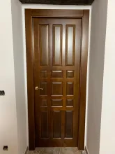 puertas rústicas castellana plafonada nogal oscuro