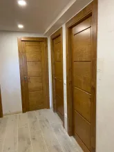 puertas maderas macizas estilo rústico tablas horizontales color nogal