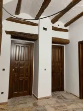 puertas rústicas castellana plafonada nogal oscuro