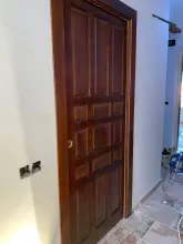 puertas rústicas castellana plafonada nogal oscuro