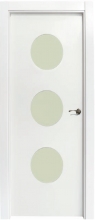 puerta economica lacada blanca Ojo de Buey V3 sin junquillo