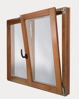 ventana madera oscilobatiente